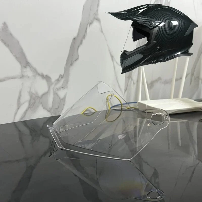 LVS-800 Helmgläser transparente Farbe bunt verspiegelt versilbert. Es ist hellbraun