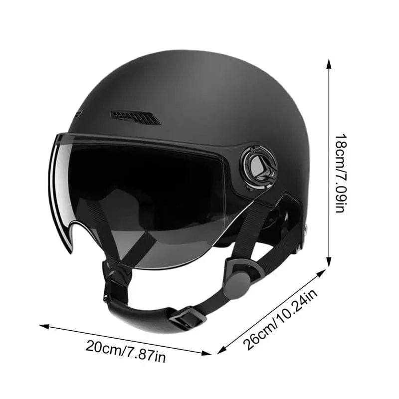 Motorradhelm Jet Style Fahrradhelme für Männer Frauen Erwachsene Motorrad Rollerhelm Totenkopf Vollkopf Hut Helme Zubehör