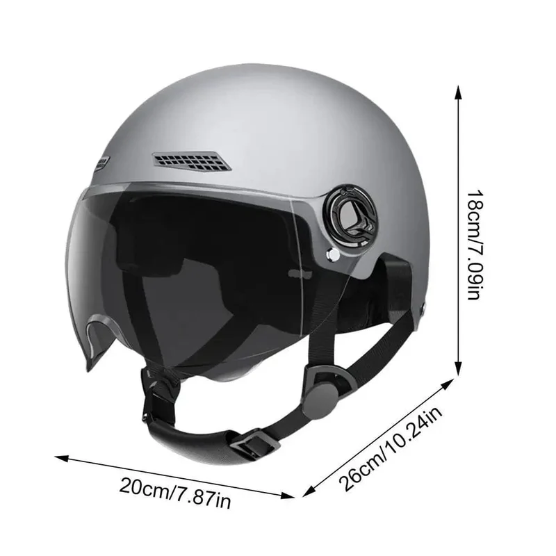 Motorradhelm Jet Style Fahrradhelme für Männer Frauen Erwachsene Motorrad Rollerhelm Totenkopf Vollkopf Hut Helme Zubehör
