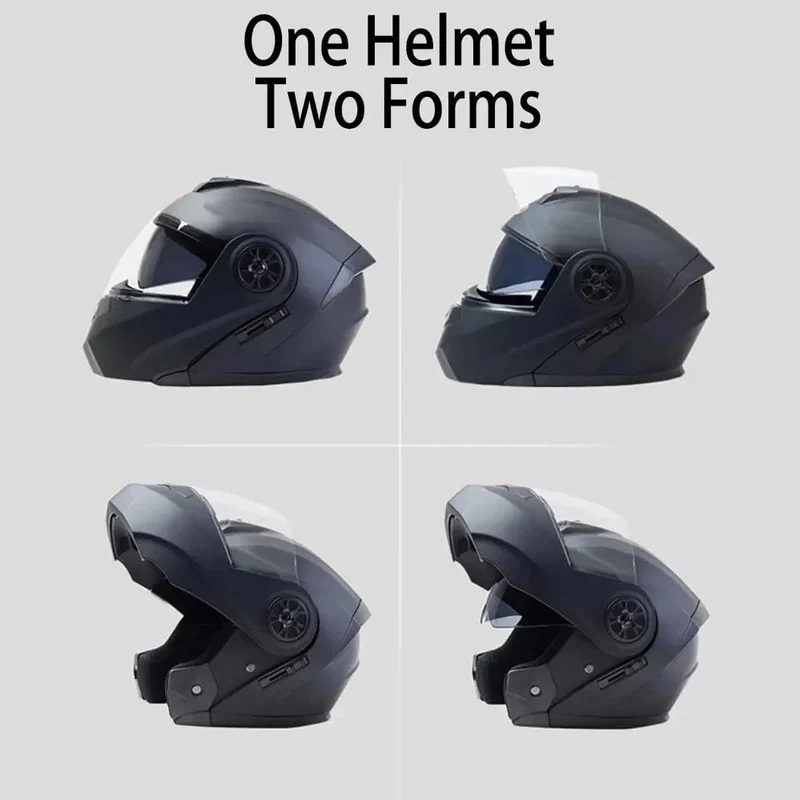 Personalisierter Klapphelm mit Doppellinse für Motocross-Rennen, modularer Cascos Para Moto, Herren- und Damenmode, Integralhelm für Motorradfahrer