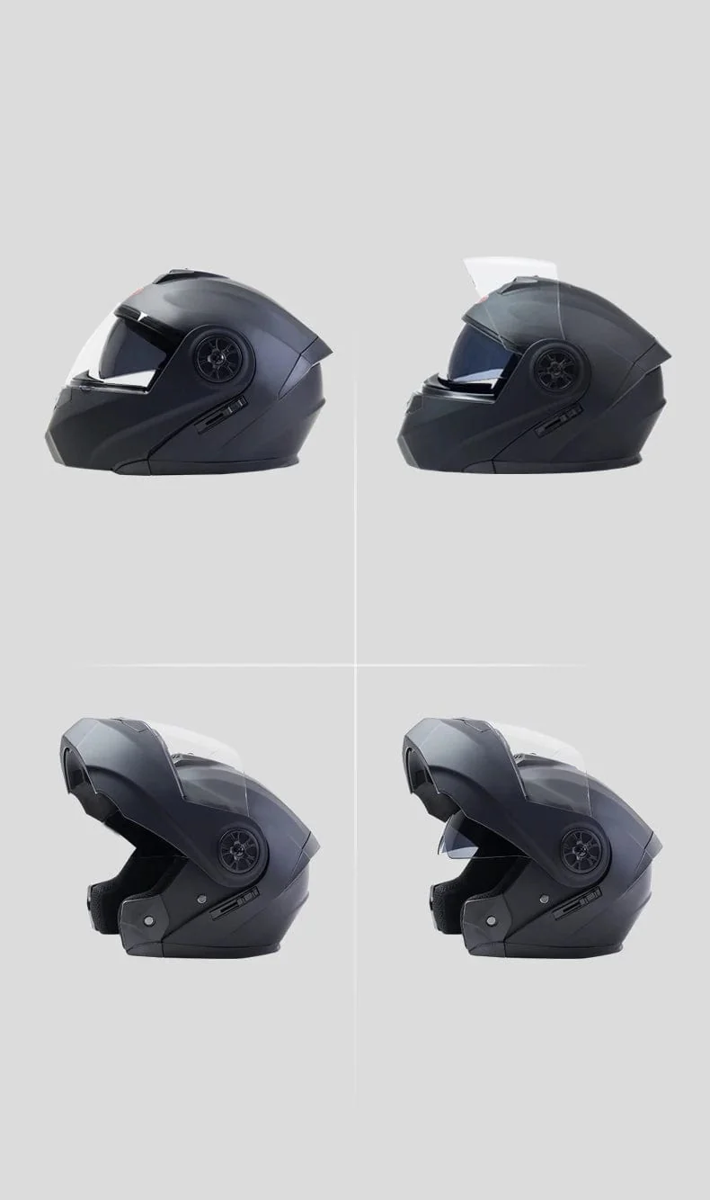 Personalisierter Klapphelm mit Doppellinse für Motocross-Rennen, modularer Cascos Para Moto, Herren- und Damenmode, Integralhelm für Motorradfahrer