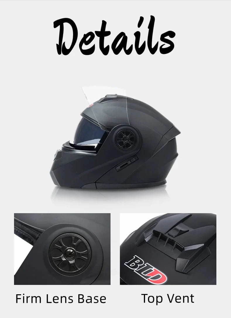 Personalisierter Klapphelm mit Doppellinse für Motocross-Rennen, modularer Cascos Para Moto, Herren- und Damenmode, Integralhelm für Motorradfahrer