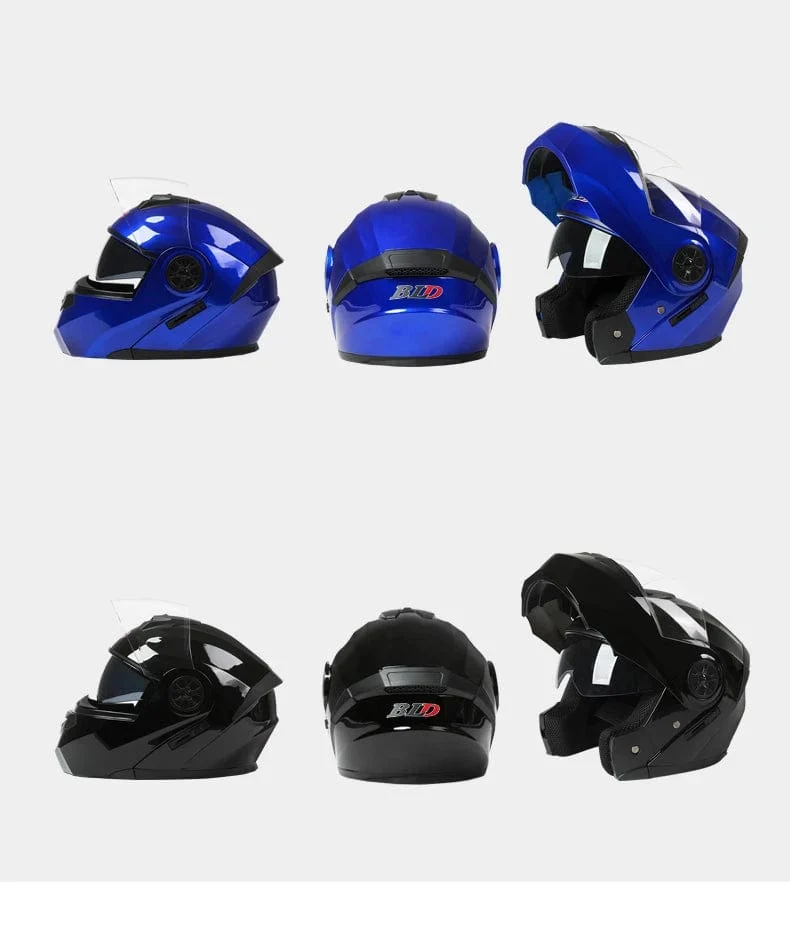 Personalisierter Klapphelm mit Doppellinse für Motocross-Rennen, modularer Cascos Para Moto, Herren- und Damenmode, Integralhelm für Motorradfahrer