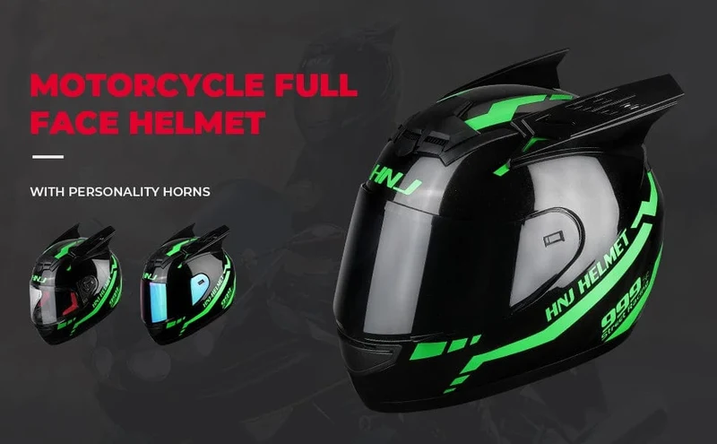 Motorradhelm, Integralhelm, Katzenohren, abnehmbar, DOT-Zertifizierung, Sicherheitshelm für Damen und Herren, atmungsaktiv, Geschenk für Freundin