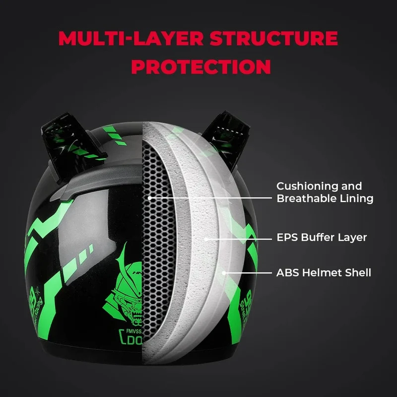 Motorradhelm, Integralhelm, Katzenohren, abnehmbar, DOT-Zertifizierung, Sicherheitshelm für Damen und Herren, atmungsaktiv, Geschenk für Freundin