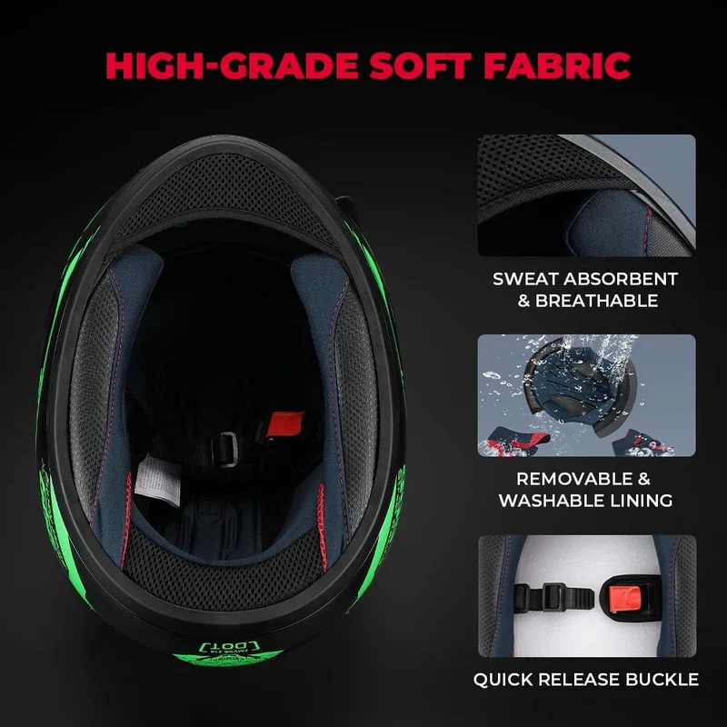 Motorradhelm, Integralhelm, Katzenohren, abnehmbar, DOT-Zertifizierung, Sicherheitshelm für Damen und Herren, atmungsaktiv, Geschenk für Freundin