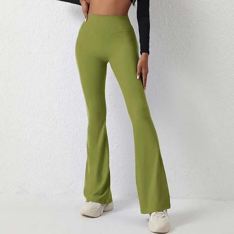 Neue Scrunch Flare Leggings für Frauen, hohe Taille, Yoga-Hose, dehnbare Tanz-Leggings, Workout, Fitnessstudio, Push-Up-Booty-Leggings