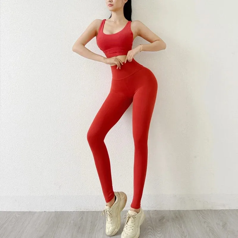 Fitness Sport Leggings Yoga Hosen Frauen Sexy Nackt Gefühl Hohe Taille Push-Up Stretch Workout Laufen Gym Leggings Mit Tasche