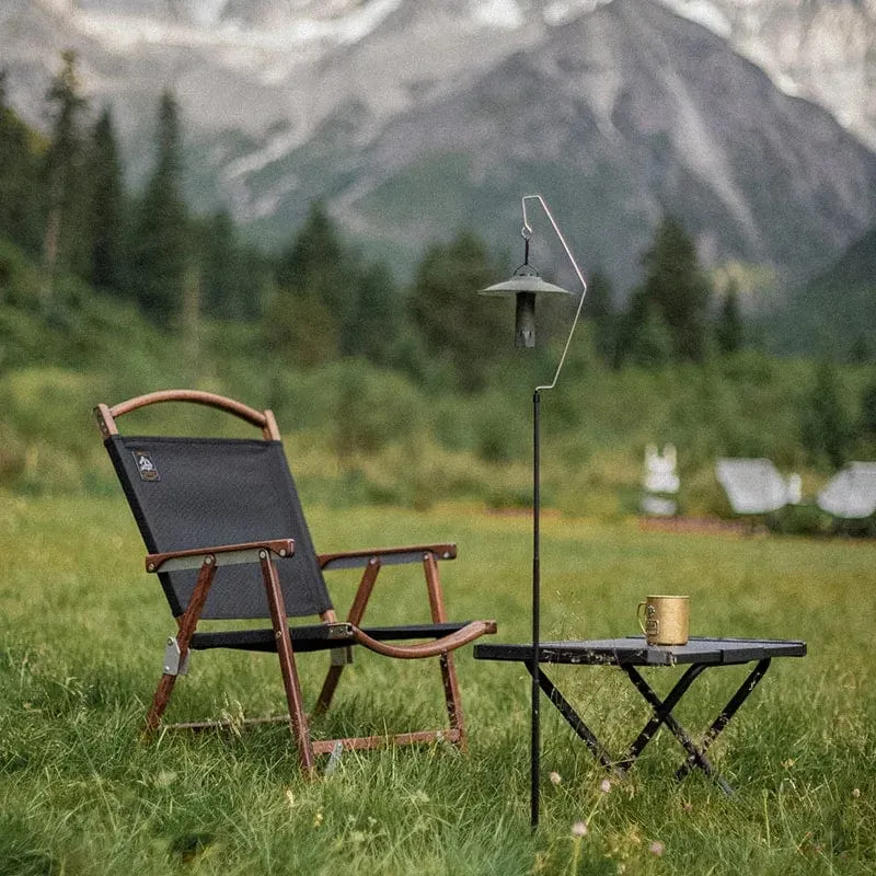 Neuer 67 g ultraleichter Camping-Laternenpfosten aus Titan, tragbarer Angel-Hängelicht-Befestigungsständer-Halter, Lumena M3 Laternenständer