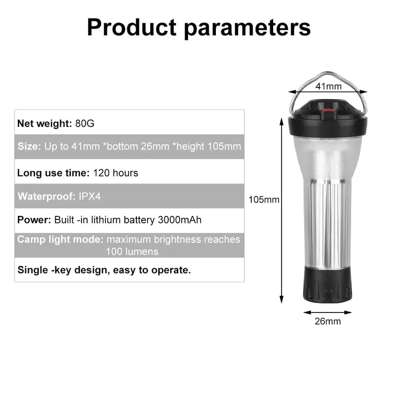 BATOT 5 Set 3000 mAh Camping Laterne Goal Zero Flache Ersatz Camping Lampe 5 Beleuchtung Modi Led Taschenlampen Notfall Lampe