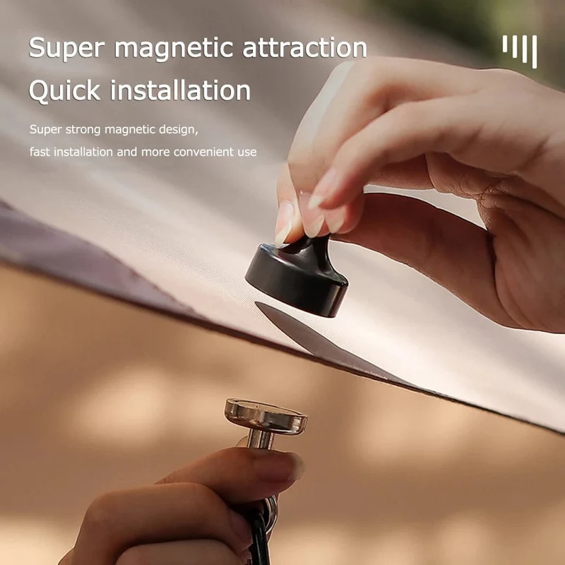 5-20PCS Starke Magnetische Haken Mehrzweck Outdoor Zelt Camping Licht Haken Magnet Lager Aufhänger D Typ Bergsteigen schnalle