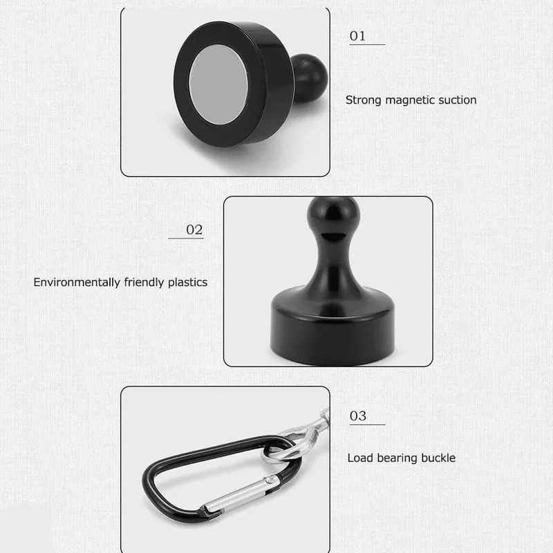 5-20PCS Starke Magnetische Haken Mehrzweck Outdoor Zelt Camping Licht Haken Magnet Lager Aufhänger D Typ Bergsteigen schnalle