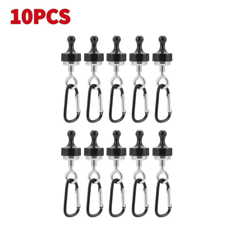 5-20PCS Starke Magnetische Haken Mehrzweck Outdoor Zelt Camping Licht Haken Magnet Lager Aufhänger D Typ Bergsteigen schnalle