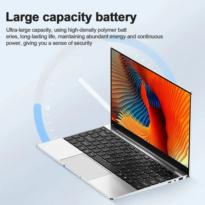 14.1-Zoll-Ultra-Slim-Laptop, 16 GB RAM, 2 TB SSD, Intel N3700, Notebook, Gamer, 1920 x 1080 Display, Büro-/Studiencomputer, PC, Windows 11 Pro