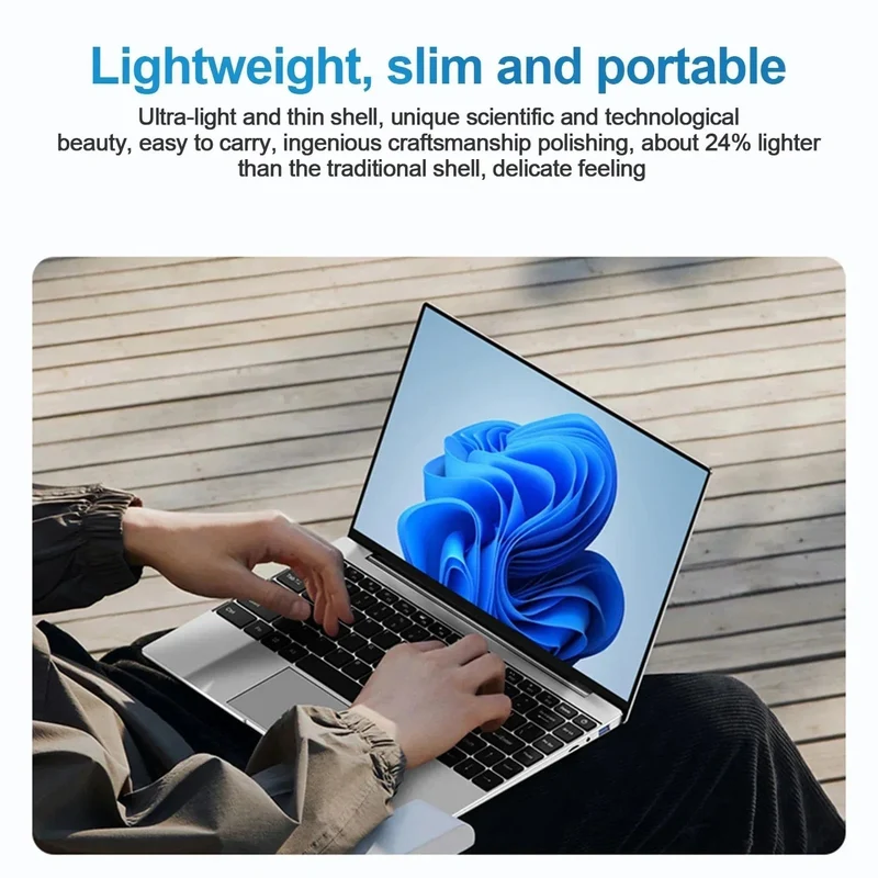 14.1-Zoll-Ultra-Slim-Laptop, 16 GB RAM, 2 TB SSD, Intel N3700, Notebook, Gamer, 1920 x 1080 Display, Büro-/Studiencomputer, PC, Windows 11 Pro