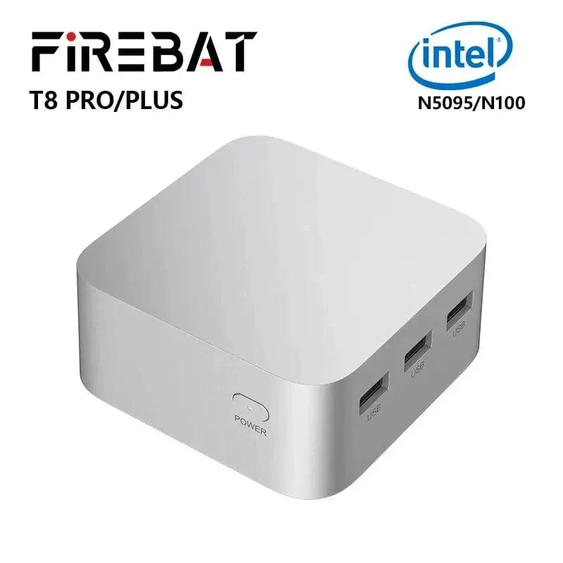 FIREBAT T8 Pro Plus Mini-PC Intel Celeron N5095 N100 Desktop-Gaming-Computer 8 GB 16 GB 256 GB 512 GB DDR4 DDR5 WIFI5 BT4.2