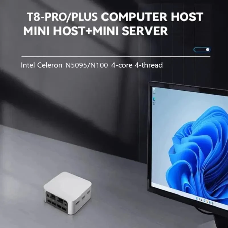 FIREBAT T8 Pro Plus Mini-PC Intel Celeron N5095 N100 Desktop-Gaming-Computer 8 GB 16 GB 256 GB 512 GB DDR4 DDR5 WIFI5 BT4.2