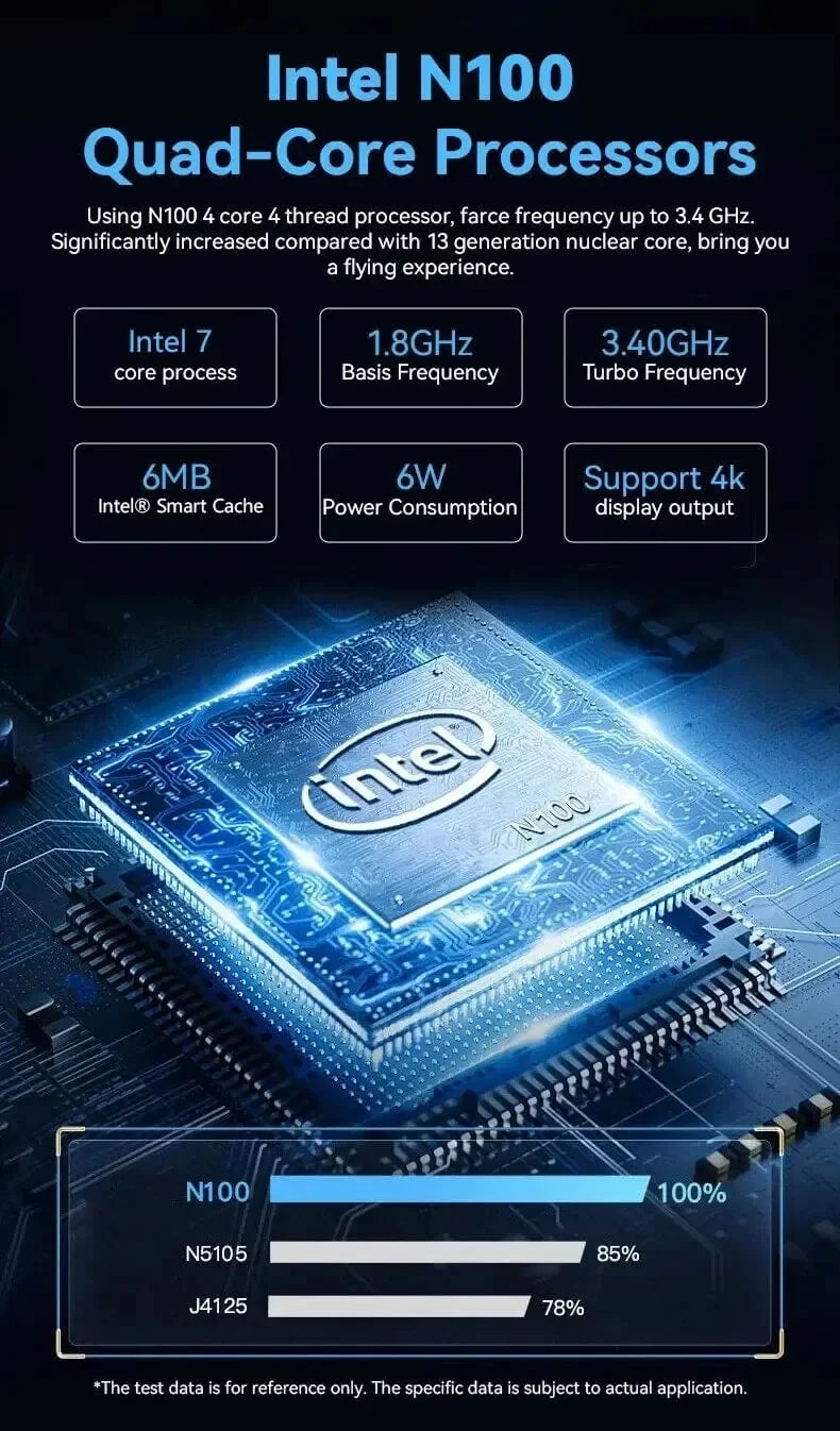 FIREBAT T8 Pro Plus Mini-PC Intel Celeron N5095 N100 Desktop-Gaming-Computer 8 GB 16 GB 256 GB 512 GB DDR4 DDR5 WIFI5 BT4.2