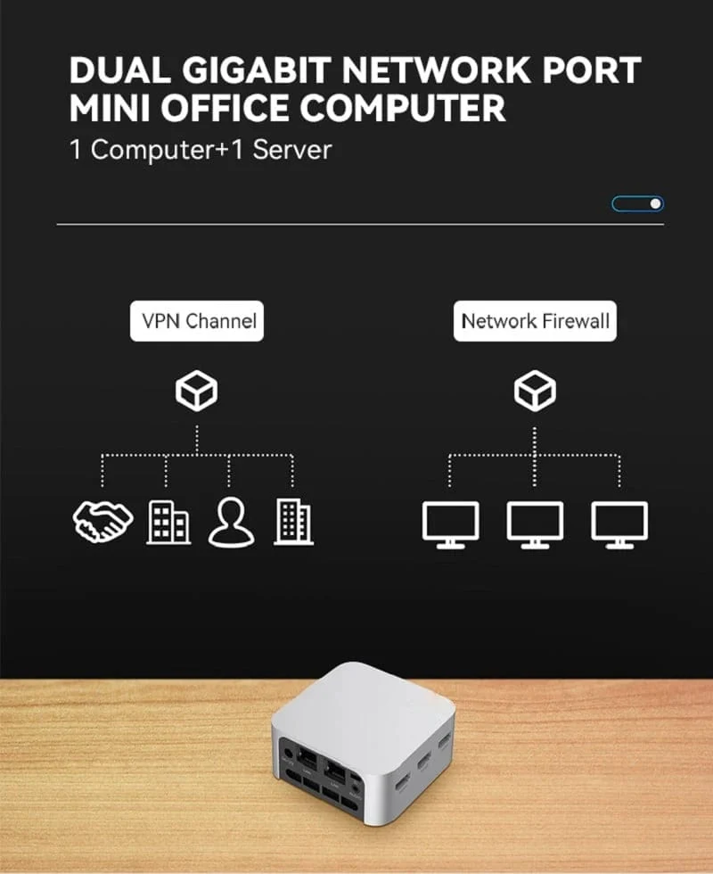 FIREBAT T8 Pro Plus Mini-PC Intel Celeron N5095 N100 Desktop-Gaming-Computer 8 GB 16 GB 256 GB 512 GB DDR4 DDR5 WIFI5 BT4.2