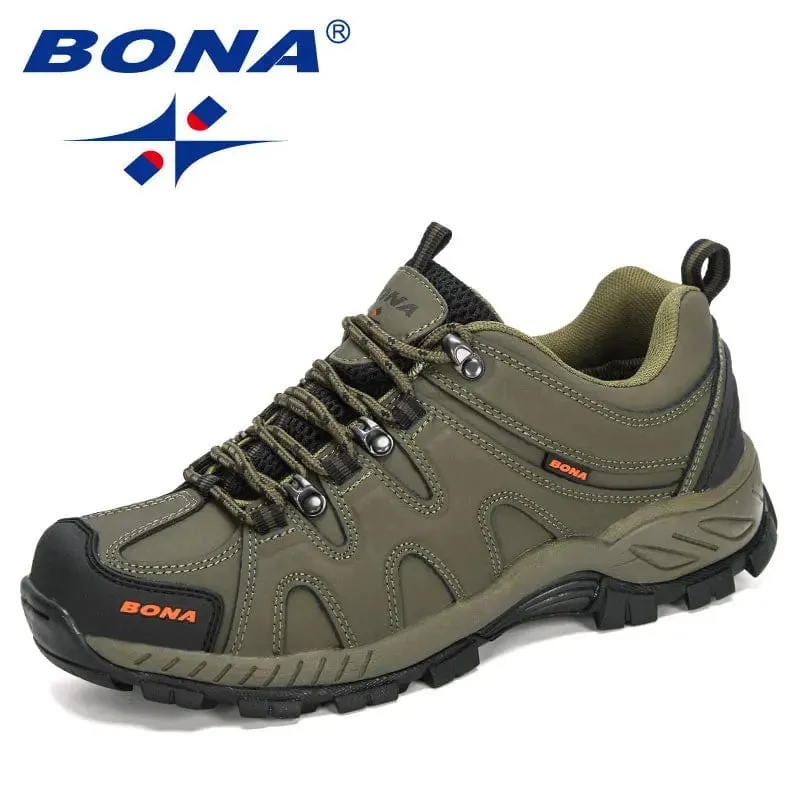 BONA Neue Ankunft Classics Stil Männer Wanderschuhe Lace Up Männer Sportschuhe Outdoor Jogging Trekking Sneakers Schnelles Freies Verschiffen