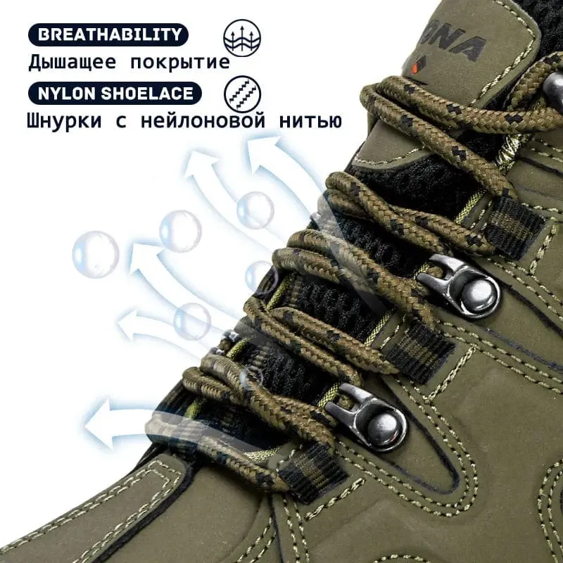 BONA Neue Ankunft Classics Stil Männer Wanderschuhe Lace Up Männer Sportschuhe Outdoor Jogging Trekking Sneakers Schnelles Freies Verschiffen