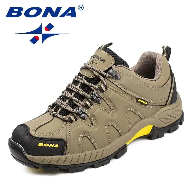 BONA Neue Ankunft Classics Stil Männer Wanderschuhe Lace Up Männer Sportschuhe Outdoor Jogging Trekking Sneakers Schnelles Freies Verschiffen