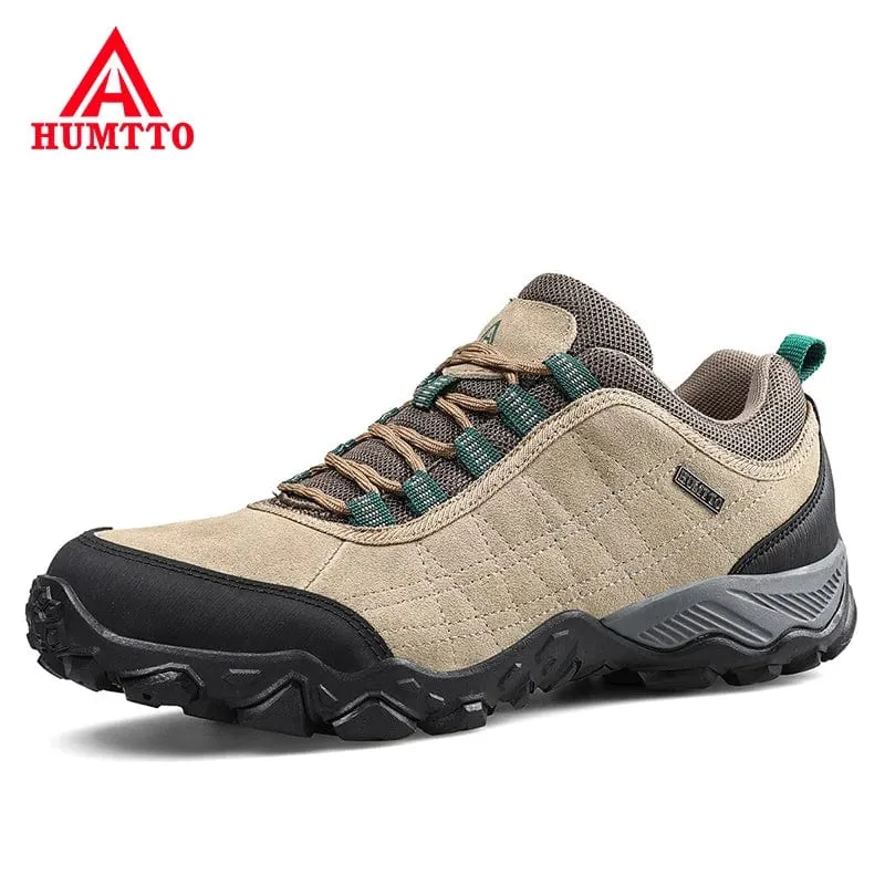Humtto Neue Ankunft Leder Wanderschuhe Verschleiß-beständig Outdoor Sport Männer Schuhe Lace-Up Herren Klettern Trekking Jagd Turnschuhe