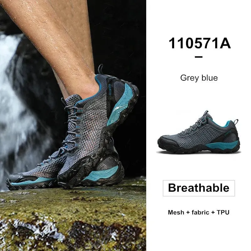 Humtto Neue Ankunft Leder Wanderschuhe Verschleiß-beständig Outdoor Sport Männer Schuhe Lace-Up Herren Klettern Trekking Jagd Turnschuhe