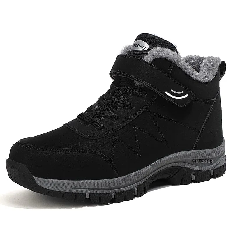2024 Winter Frauen Männer Stiefel Wasserdicht Leder Turnschuhe Männer Stiefeletten Outdoor Nicht Slip Plüsch Warme Schnee Wandern Stiefel Mann schuhe