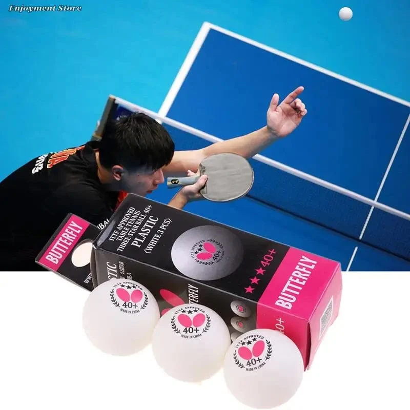 6 Stück/2 Kartons Professionelle 40+ 40 mm Hochwertige Tischtennisbälle Tischtennisbälle Drei-Sterne-Level 2er-Pack Ping-Pong-Bälle