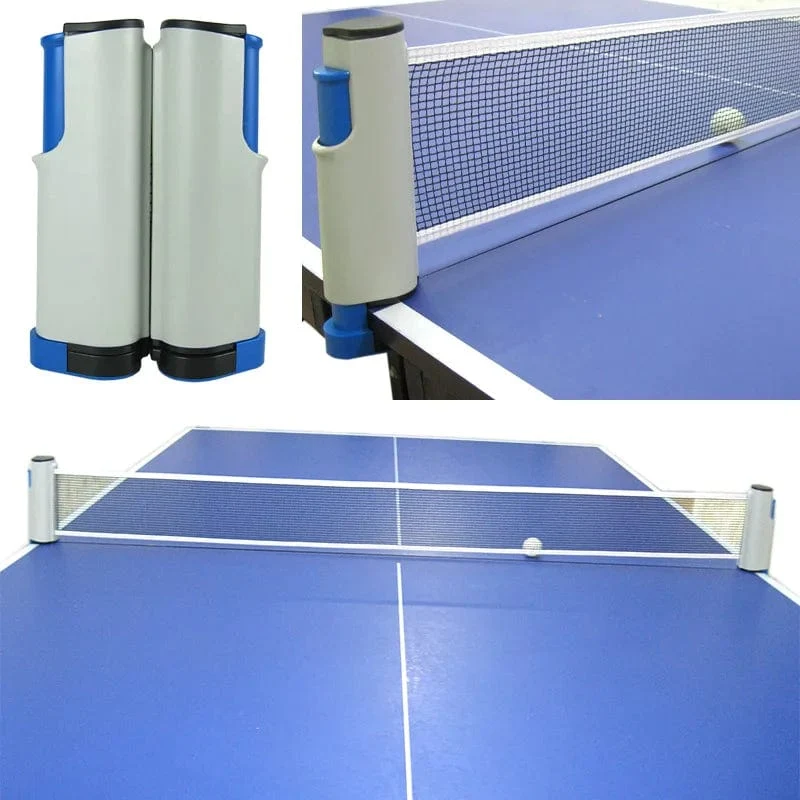 Einziehbares Tischtennisnetz, tragbares Ping-Pong-Netz, 175 cm, skalierbar, passend für jeden Tisch