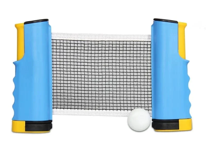 Einziehbares Tischtennisnetz, tragbares Ping-Pong-Netz, 175 cm, skalierbar, passend für jeden Tisch