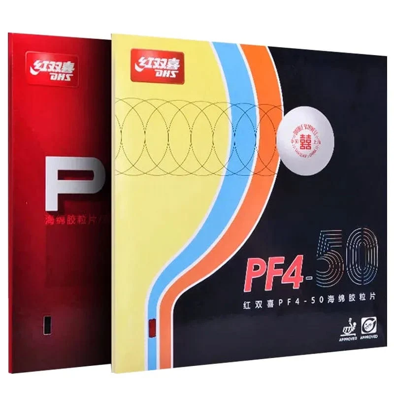 Original DHS PF4 50 Tischtennis Gummi Klebrige Noppen-in PF4 Ping Pong Gummi für Loop Driving mit Angriff