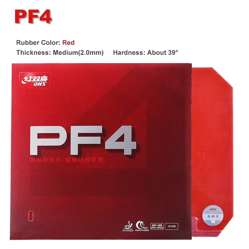 Original DHS PF4 50 Tischtennis Gummi Klebrige Noppen-in PF4 Ping Pong Gummi für Loop Driving mit Angriff