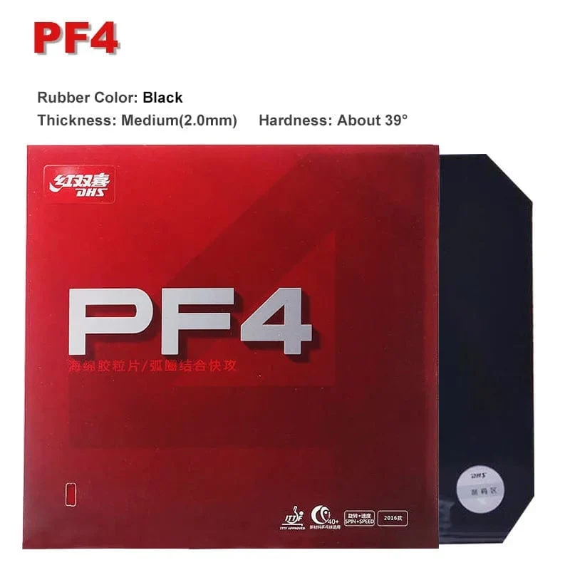 Original DHS PF4 50 Tischtennis Gummi Klebrige Noppen-in PF4 Ping Pong Gummi für Loop Driving mit Angriff