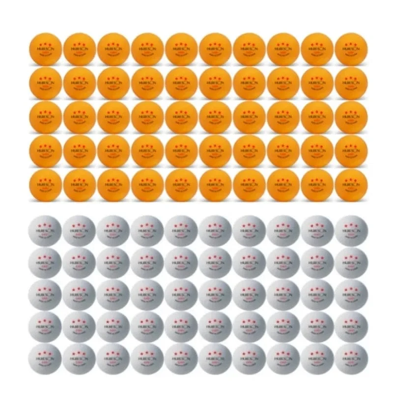 Huieson G40 + Professionelle Pingpongbälle 3 Sterne Tischtennisbälle aus Polymermaterial TTF-Standard Tischtennis für Wettkämpfe