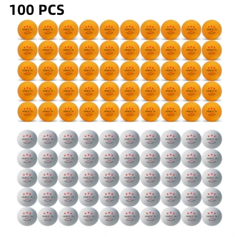 Huieson G40 + Professionelle Pingpongbälle 3 Sterne Tischtennisbälle aus Polymermaterial TTF-Standard Tischtennis für Wettkämpfe