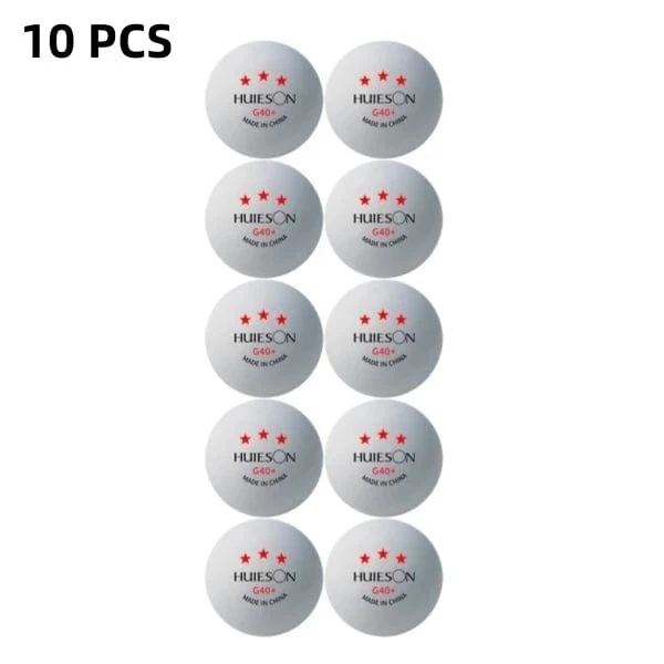 Huieson G40 + Professionelle Pingpongbälle 3 Sterne Tischtennisbälle aus Polymermaterial TTF-Standard Tischtennis für Wettkämpfe