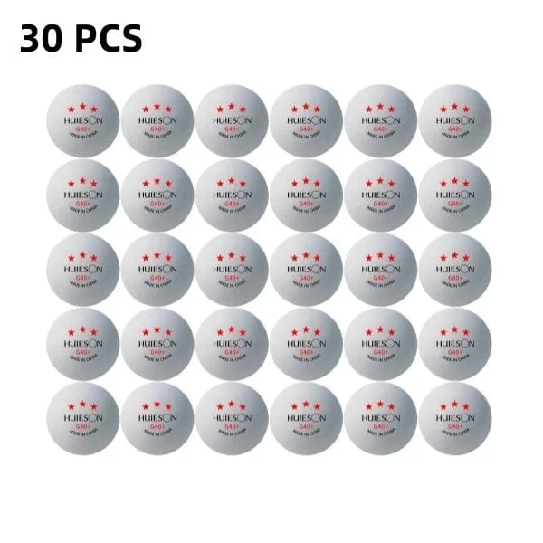 Huieson G40 + Professionelle Pingpongbälle 3 Sterne Tischtennisbälle aus Polymermaterial TTF-Standard Tischtennis für Wettkämpfe