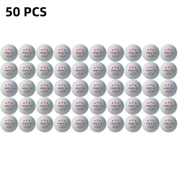 Huieson G40 + Professionelle Pingpongbälle 3 Sterne Tischtennisbälle aus Polymermaterial TTF-Standard Tischtennis für Wettkämpfe