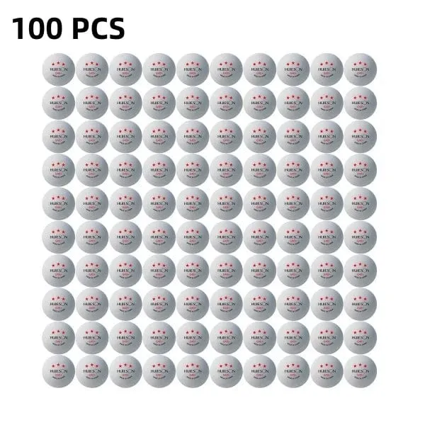Huieson G40 + Professionelle Pingpongbälle 3 Sterne Tischtennisbälle aus Polymermaterial TTF-Standard Tischtennis für Wettkämpfe