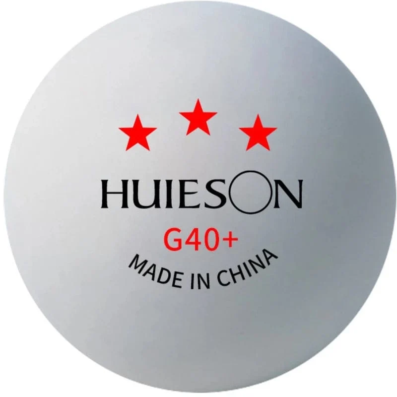 Huieson Professionelle 3-Sterne-Ping-Pong-Bälle ABS+ Tischtennisbälle aus neuem Material für Multiball-Trainingsroboter