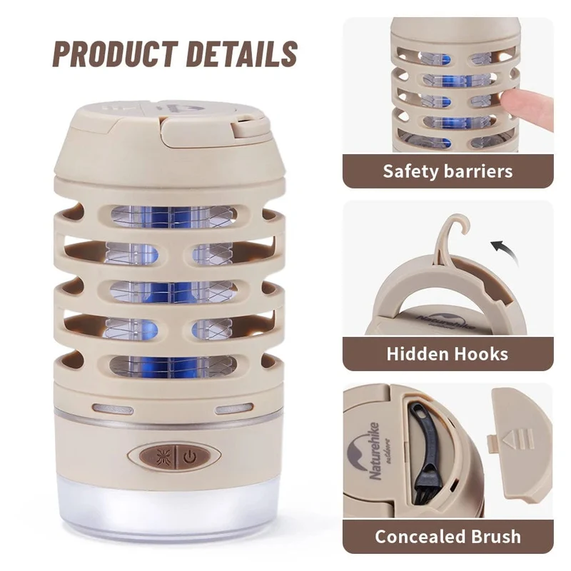 Naturehike Camping Stromschlag Moskito-Mörder-Lampe Outdoor Flutlicht Insektenvernichter Repellent Anti-Mückenfalle Taschenlampe