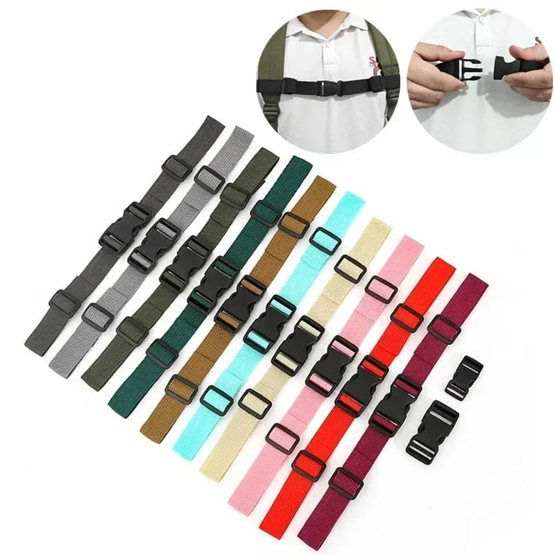 Rucksack Brusttasche Gurt Harness Verstellbarer Schultergurt für Tasche Outdoor Camping Taktische Taschen Riemen Zubehör für Rucksack