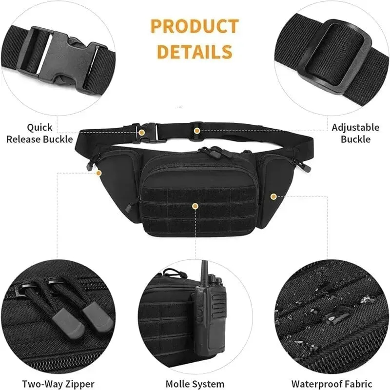Taktische Hüfttasche Nylon Bodypack Wandern Telefon Beutel Outdoor Sports Army Military Jagd Klettern Camping Gürtel Cs Airsoft Taschen