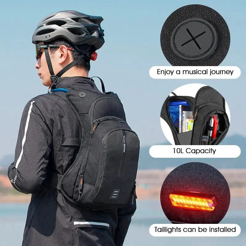 WEST BIKING Ultraleicht Fahrrad Tasche 10L Sport Trink Rucksack Ergonomie MTB Rennrad Radfahren Wasser Tasche Outdoor Klettern Tasche