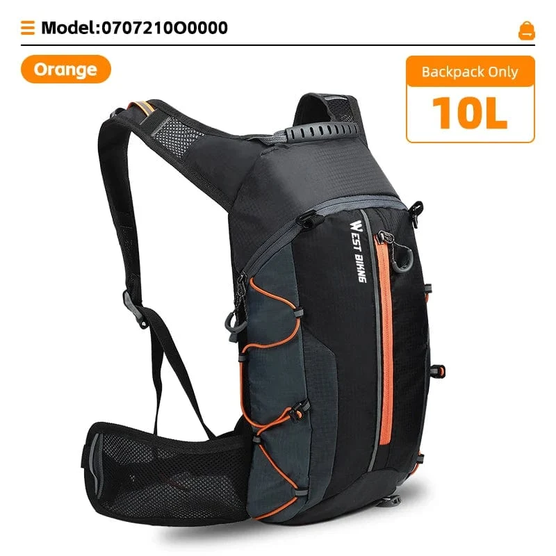 WEST BIKING Ultraleicht Fahrrad Tasche 10L Sport Trink Rucksack Ergonomie MTB Rennrad Radfahren Wasser Tasche Outdoor Klettern Tasche