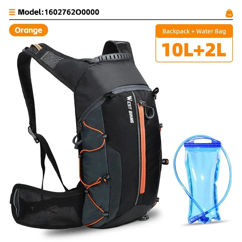 WEST BIKING Ultraleicht Fahrrad Tasche 10L Sport Trink Rucksack Ergonomie MTB Rennrad Radfahren Wasser Tasche Outdoor Klettern Tasche