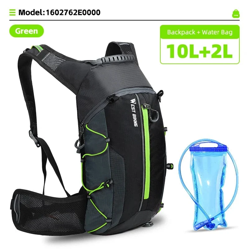 WEST BIKING Ultraleicht Fahrrad Tasche 10L Sport Trink Rucksack Ergonomie MTB Rennrad Radfahren Wasser Tasche Outdoor Klettern Tasche