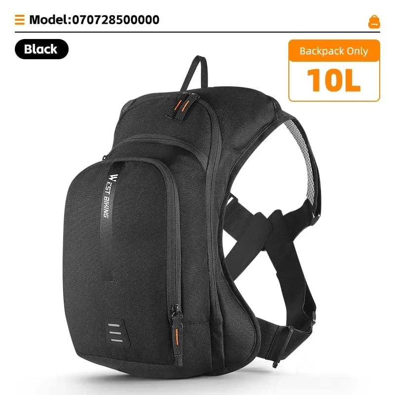 WEST BIKING Ultraleicht Fahrrad Tasche 10L Sport Trink Rucksack Ergonomie MTB Rennrad Radfahren Wasser Tasche Outdoor Klettern Tasche